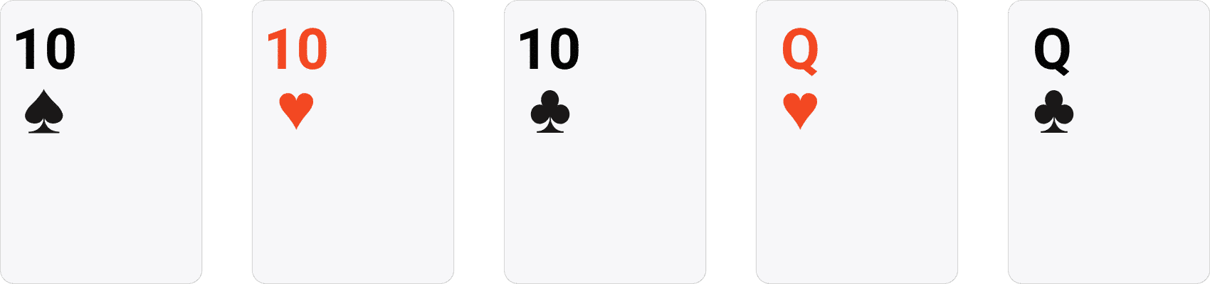 Fullhouse poker example