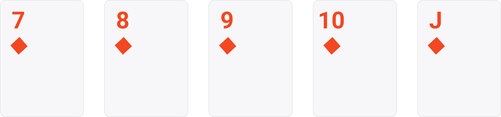 Straight Flush poker example