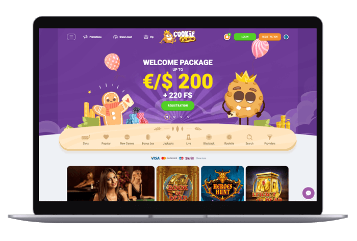 Cookie Casino Mockup