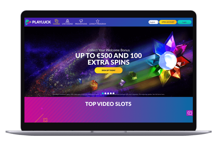 Playluck Casino Mockup
