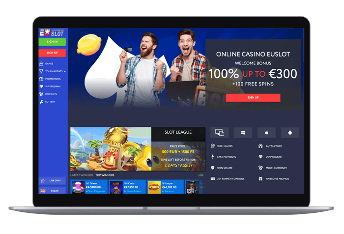 EUslot ideal casino mockup