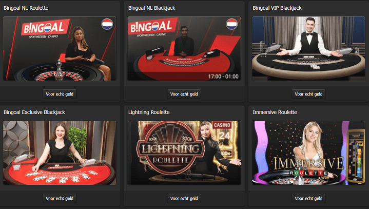 Bingoal live casino