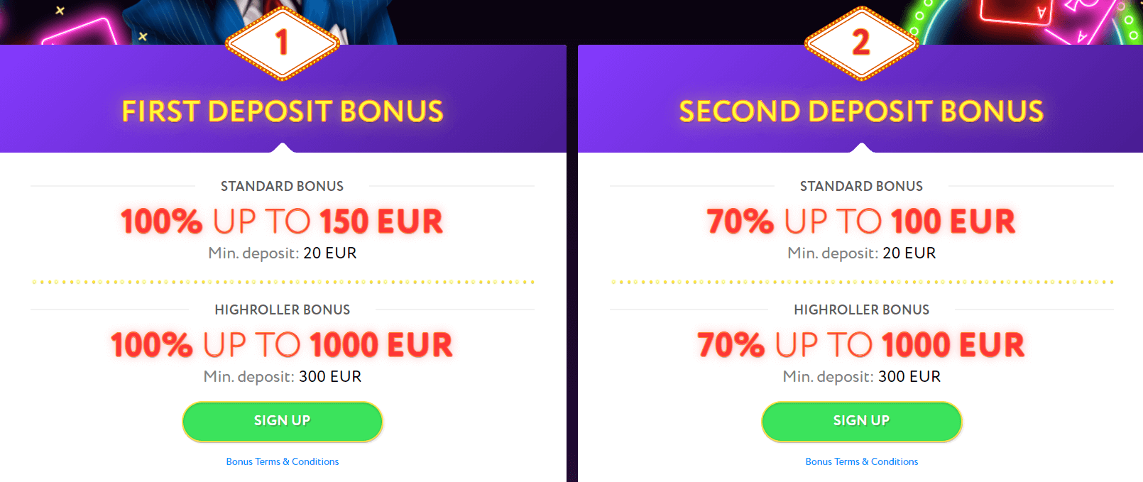 Bonussen van Slotwolf Casino