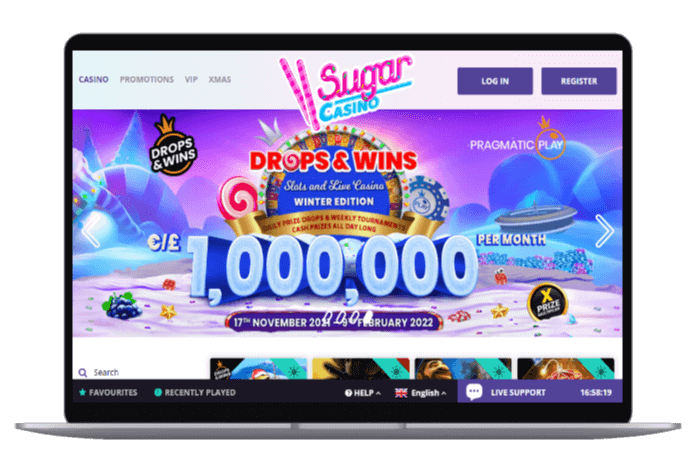 Sugar Casino mockup