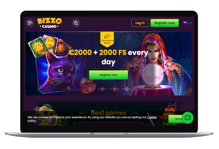 Bizzo Casino Mockup