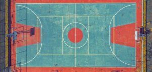 basketbal veld wedden