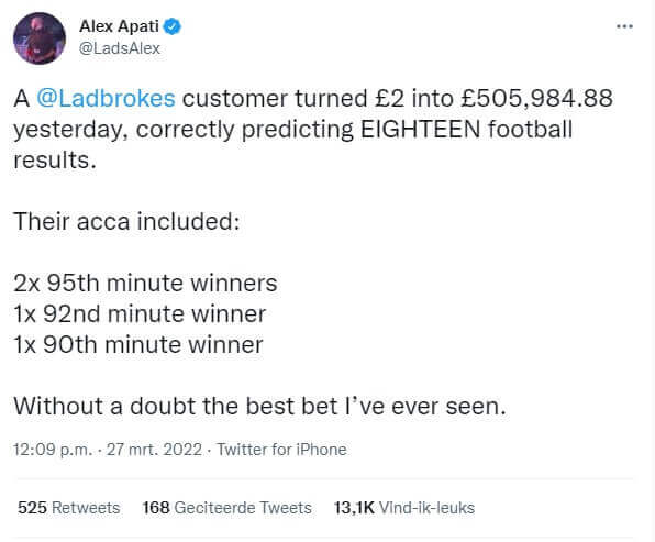 twitter tweet winnaar