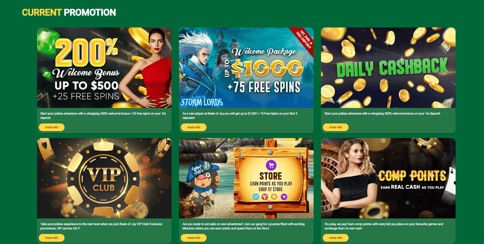 Reels of Joy Casino Bonuses