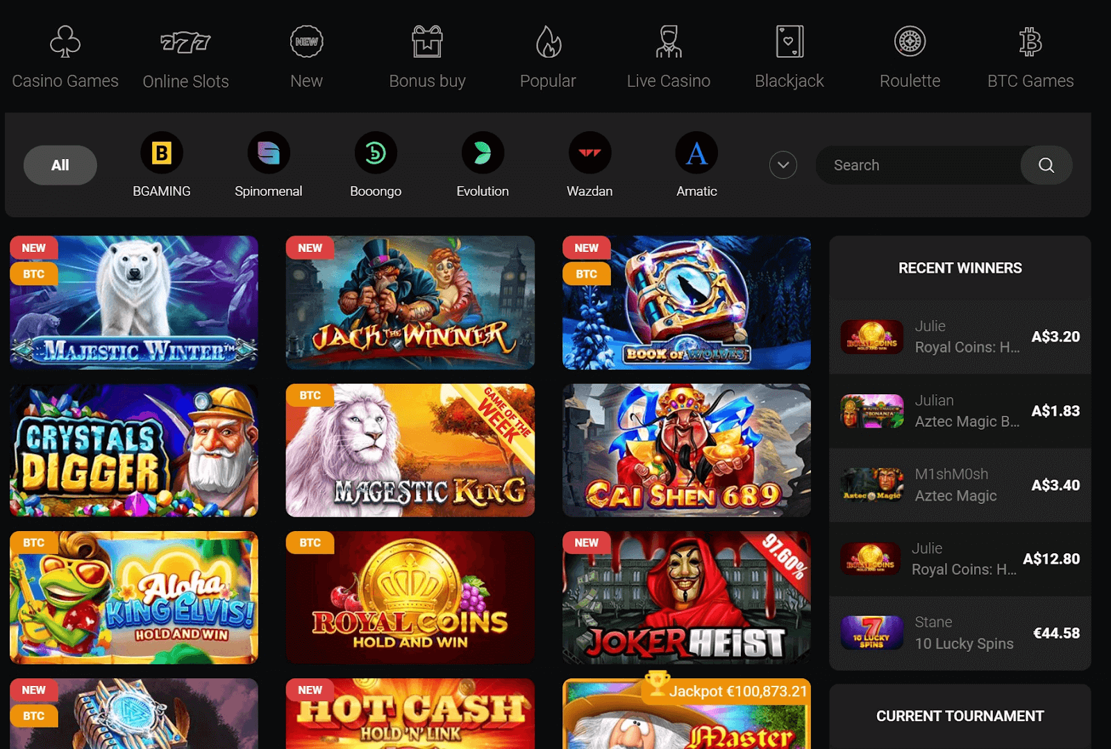 Casinochan Games