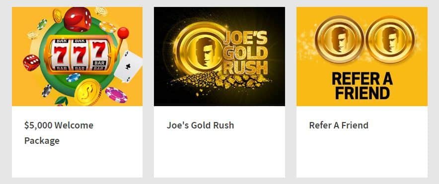 Joe Fortune Casino Bonuses