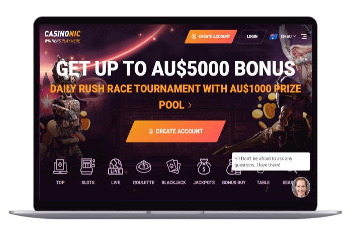 Casinonic Mockup AU