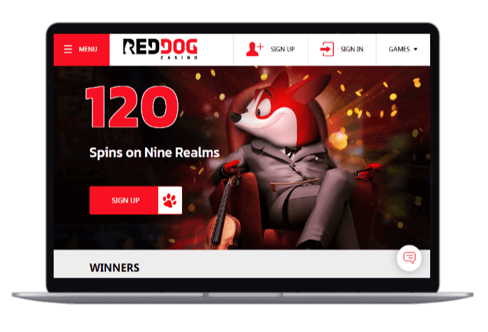 Red Dog casino Mockup AU
