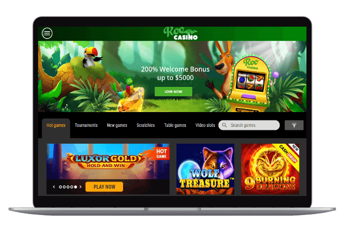 Roocasino Mockup AU