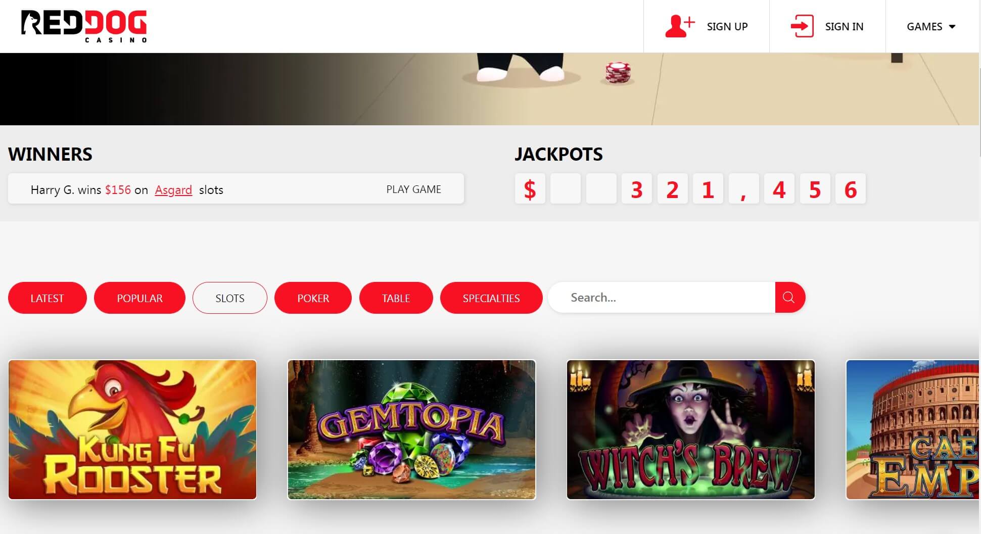 Red Dog Casino Games
