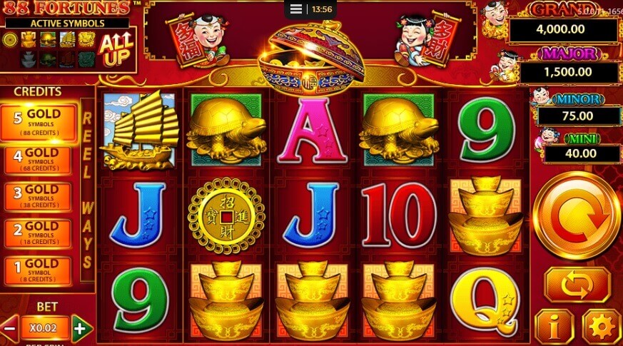 88 Fortunes screenshot