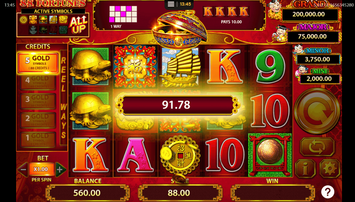 88fortunes gameplay