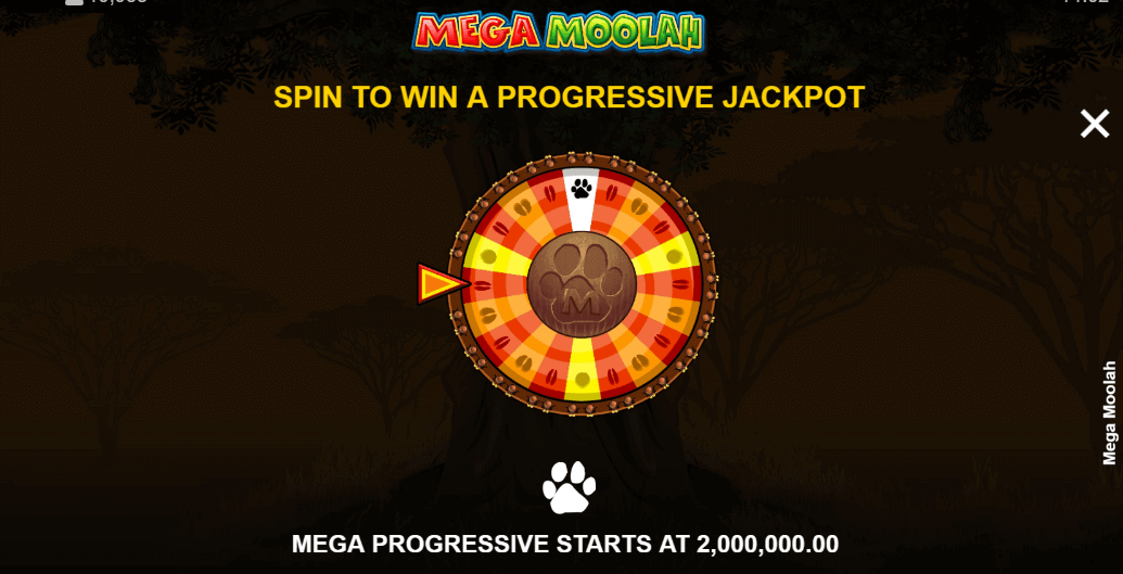 Mega Moolah Progressive Jackpot