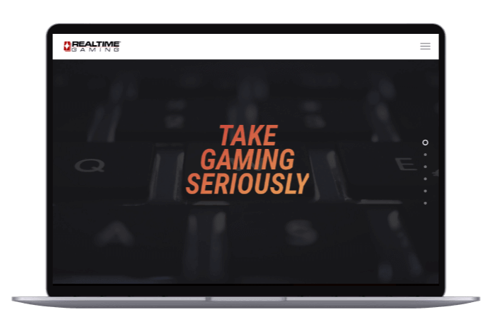 RealTimeGaming Homepage Mockup