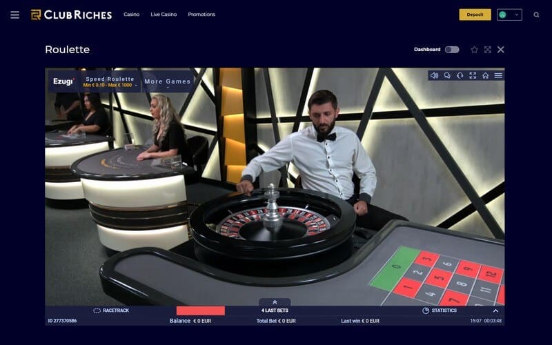 ClubRiches Casino Games