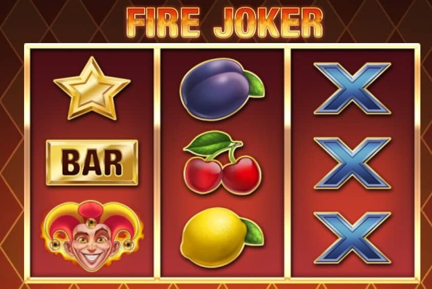 fire joker slot mockup