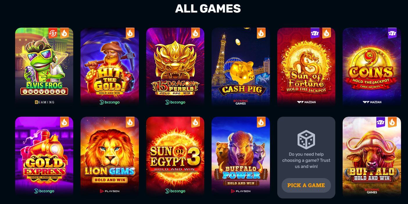 RocketPlay Casino Games