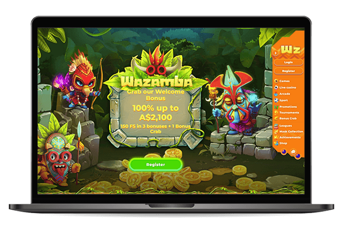 Wazamba Online Casino AU Mockup