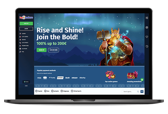Lapilanders casino mockup
