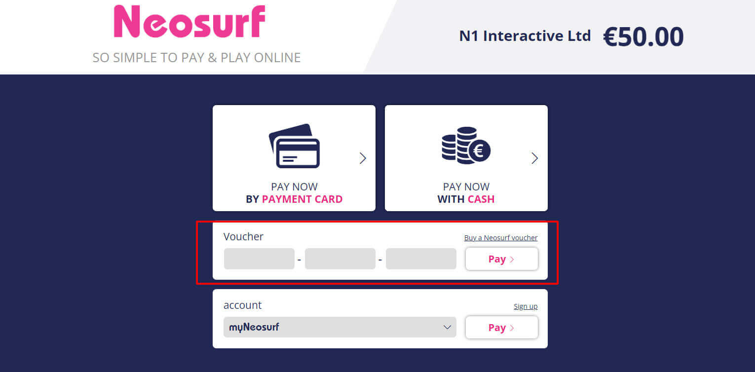 Neosurf Account