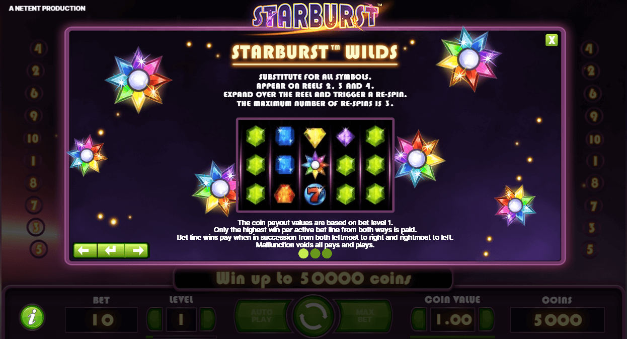 Starburst Bonuses
