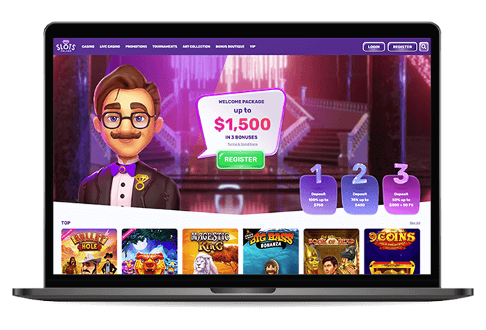 Slotspalace Online Casino Mockup AU