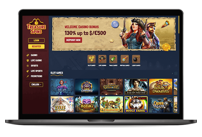 Imagined Interface for Treasure Spins Online Casino AU