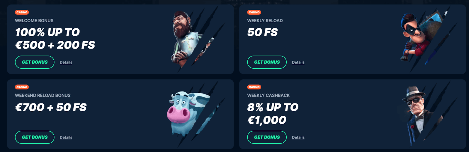 Playzilla Casino Bonuses