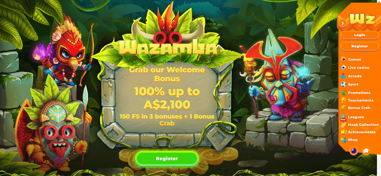 Wazamba Casino Interface