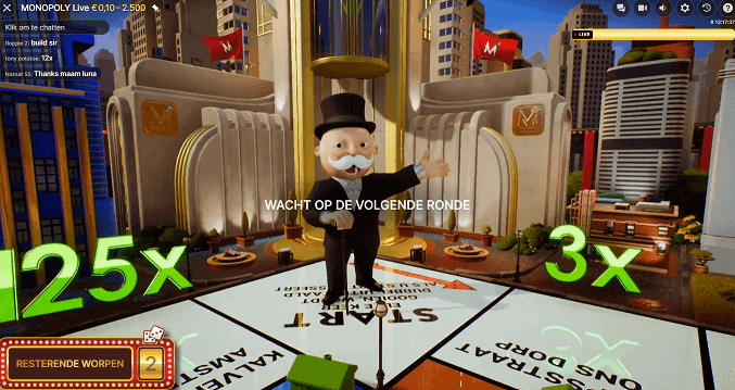 Monopoly bonusspel screenshot