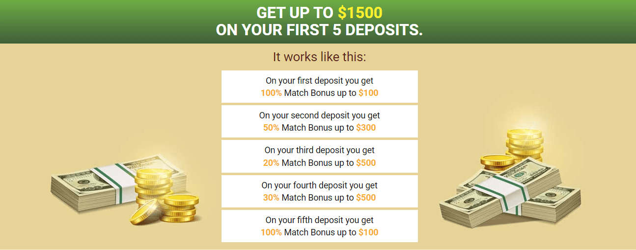 Golden Tiger Casino Bonuses