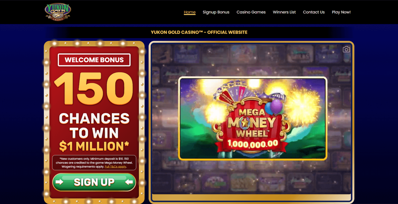 Yukon Gold Casino Bonuses