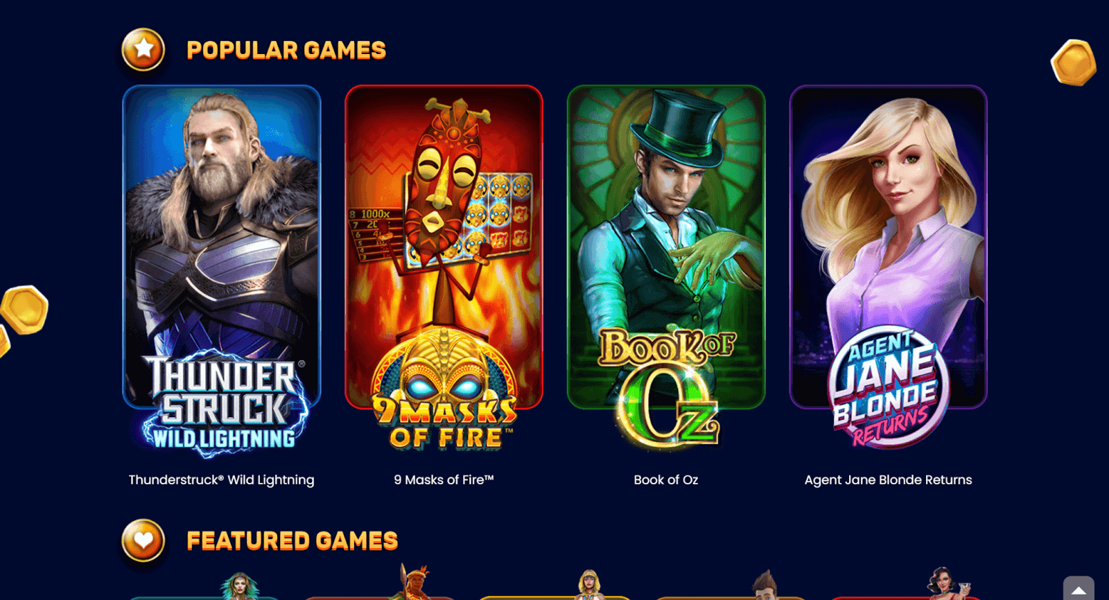 Yukon Gold Casino Games