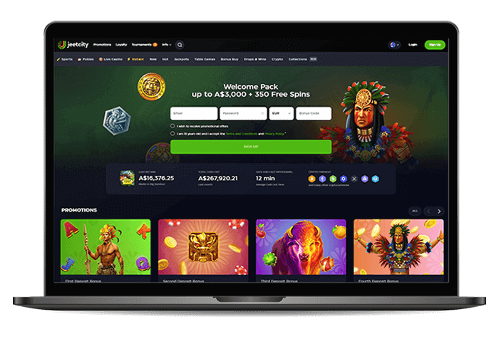 Jeetcity Online Casino AU Mockup