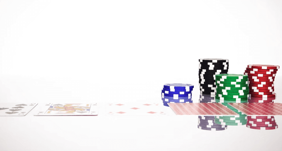 poker chips and cards