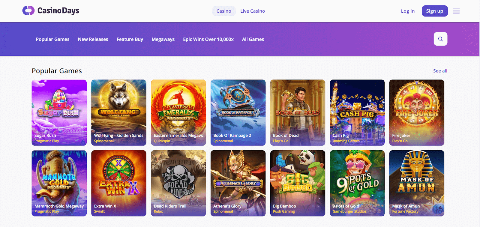 Casino Days Games
