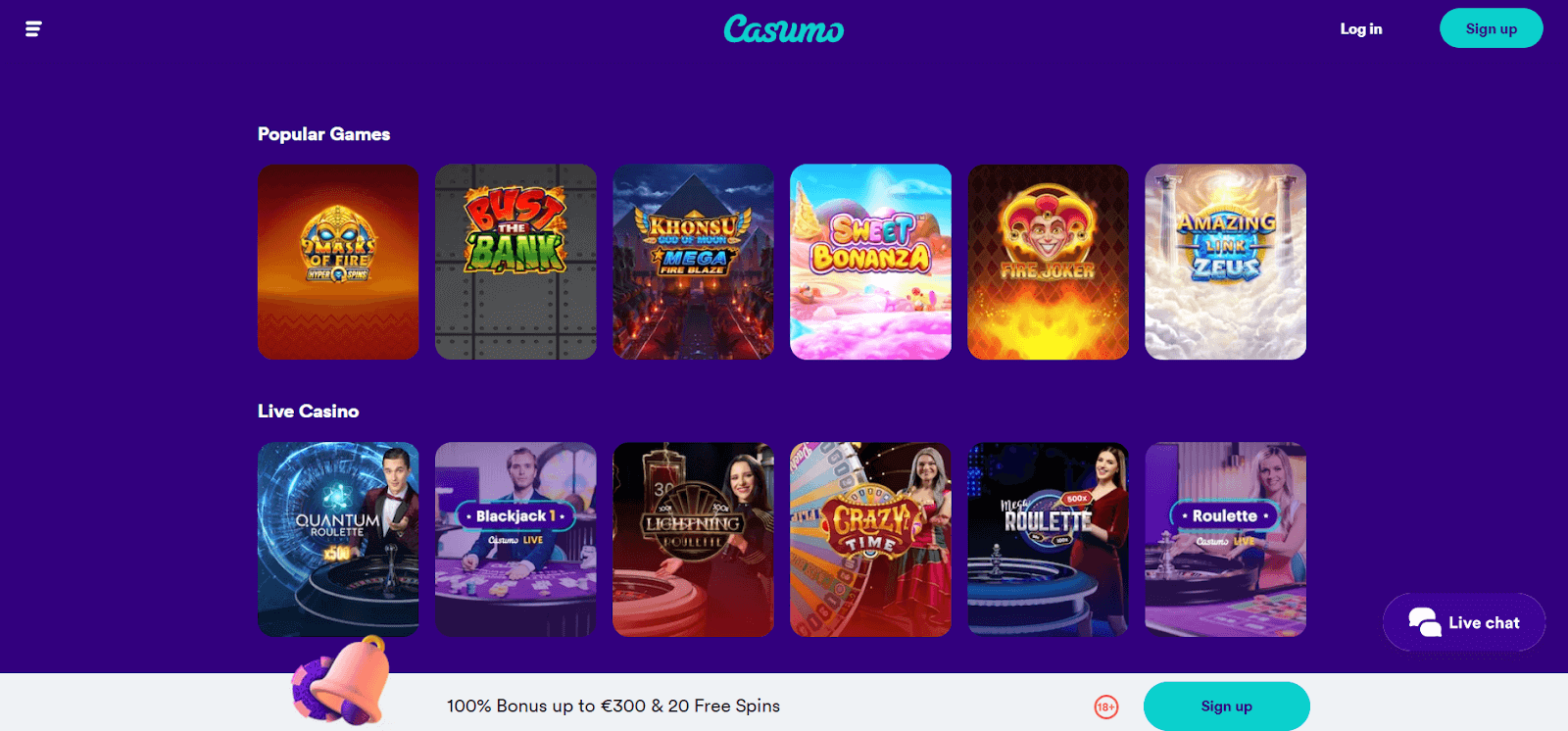 Casumo Casino Games
