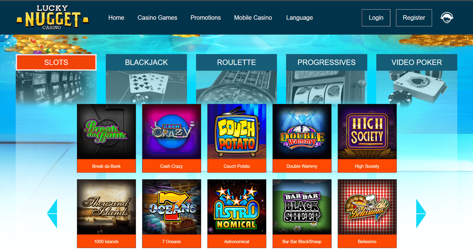 Lucky Nugget Casino Games