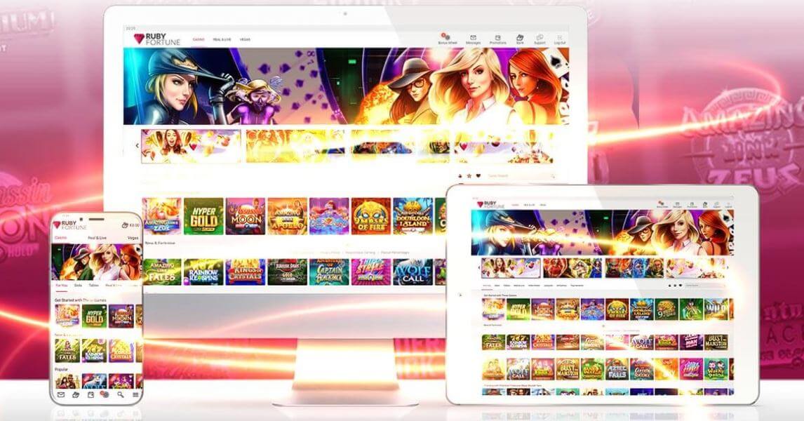 Ruby Fortune Casino Interface