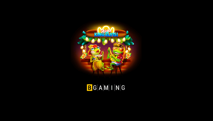 Logo of BGaming for the Aloha King Elvis slot machine