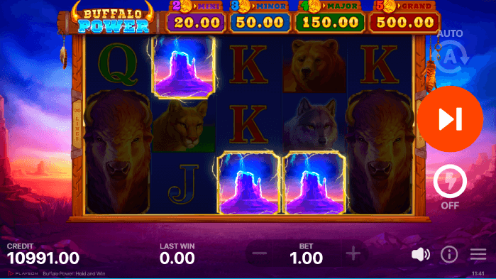 Buffalo power Combination pokie