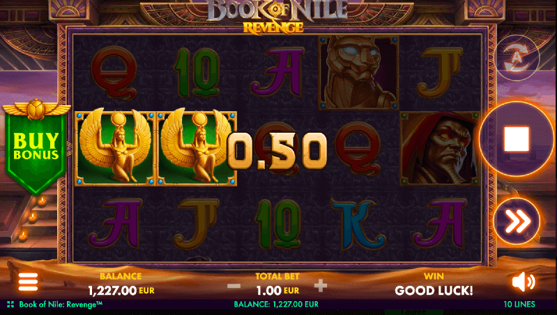 Buy bonus on Book of Nile Revenge