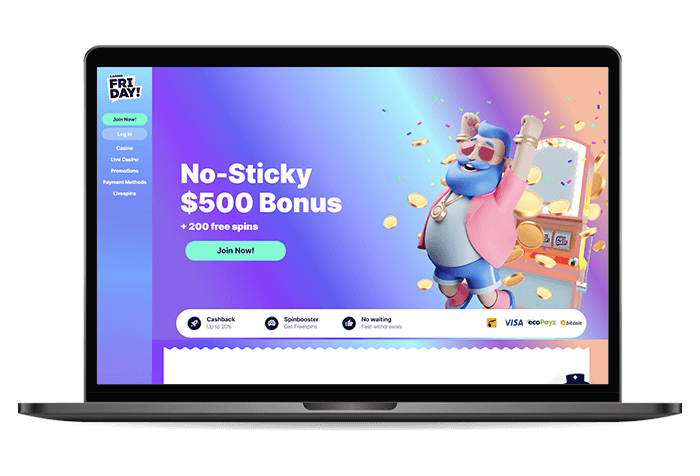 Casino Friday Canada mockup