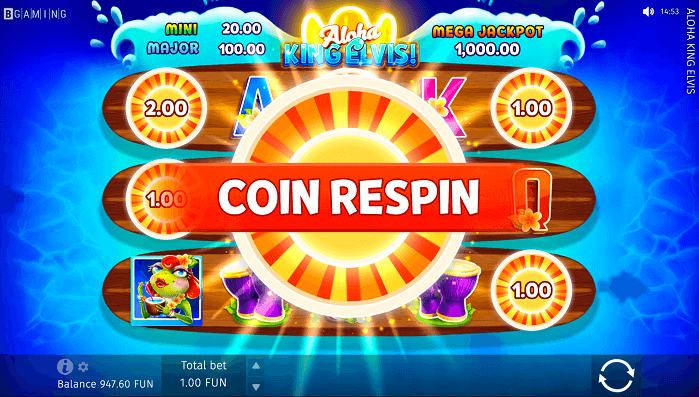 Coin Respin With sunny lighting
