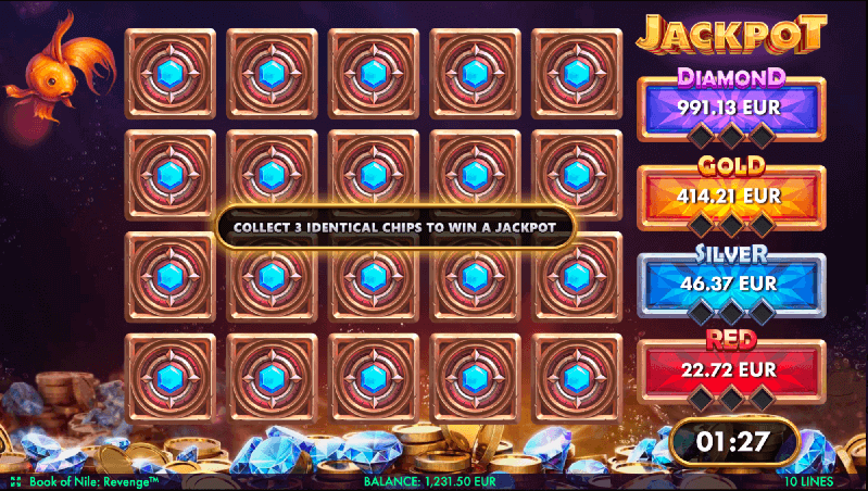By gathering 3 or more special symbols, you can activate up to 20x and earn 10 free spins. The special symbol additionally serves as a Wild, substituting standard values.