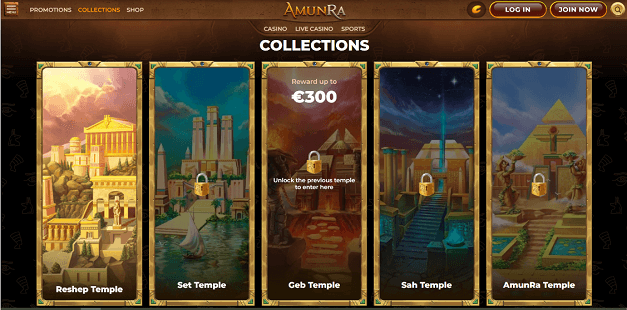 Collections for Amunra Casinos